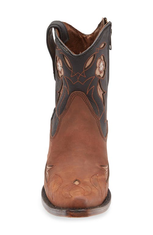 G Circle G Floral Embroidery Western Boot In Brown