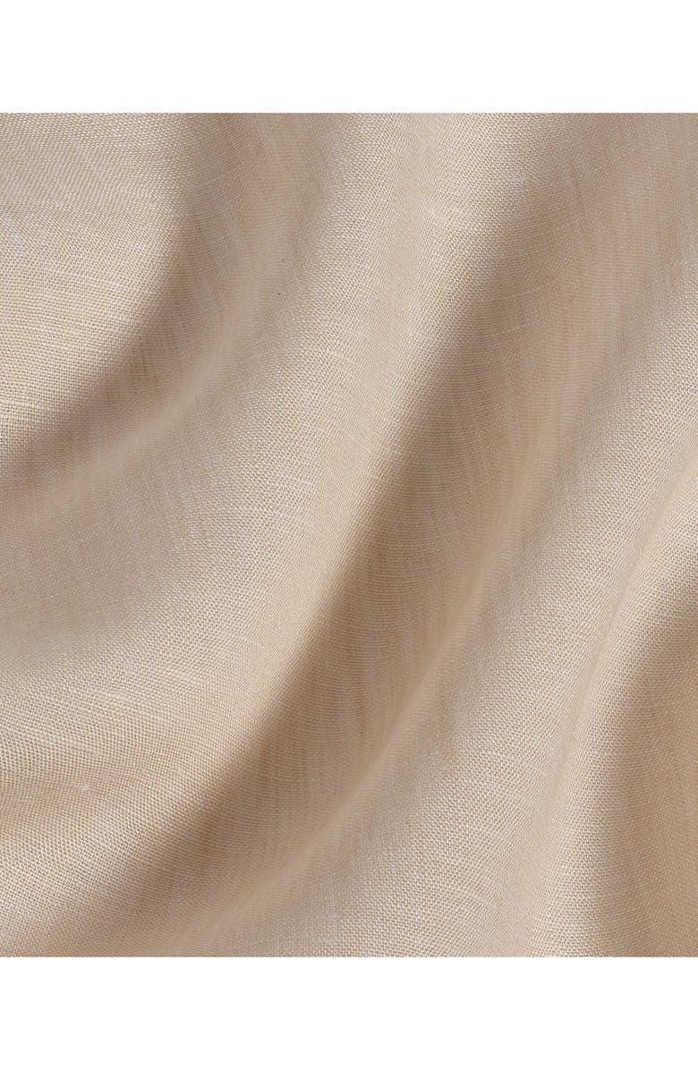 David Donahue Trim Fit Linen Dress Shirt, Alternate, color, 