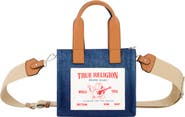 True Religion Brand Jeans Mini Denim Tote Bag