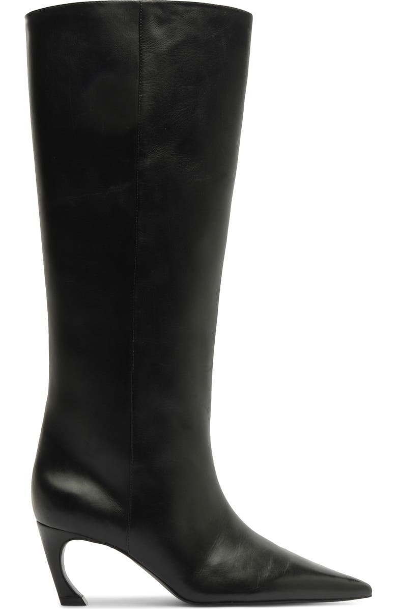 Schutz Lexi Pointed Toe Knee HIgh Boot, Alternate, color, Black
