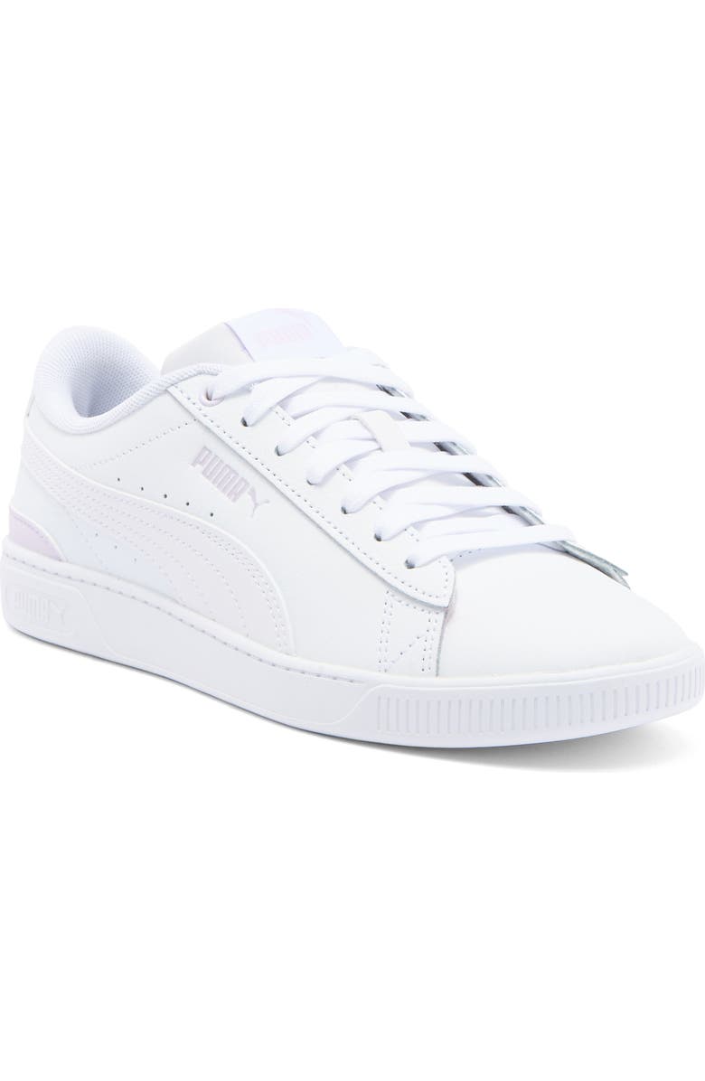PUMA Vikky V3 Metallic Sneaker, Main, color, Puma White-Lilac Frost