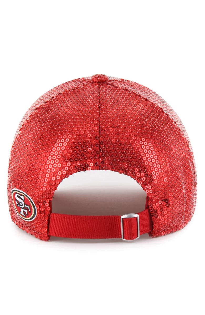 '47 Women's '47  Red San Francisco 49ers Dazzle Clean Up Adjustable Hat, Alternate, color, Red