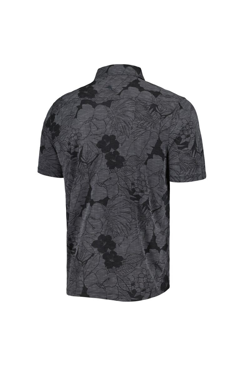 Men's Tommy Bahama Black Vanderbilt Commodores Miramar Blooms Polo, Alternate, color, Black