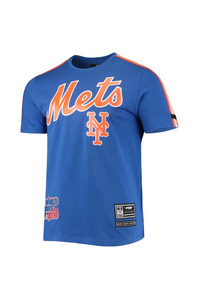 Men's Pro Standard Royal/Orange New York Mets Taping T-Shirt, Alternate, color, Royal