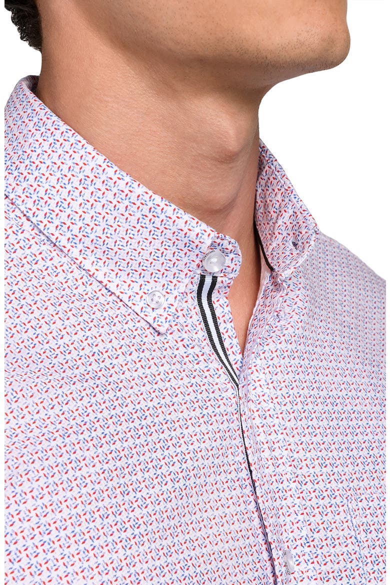 Geo Print Oxford Basic, Alternate, color, WHITE