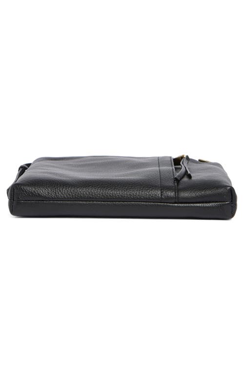 Hobo Drifter Leather Crossbody Bag In Black