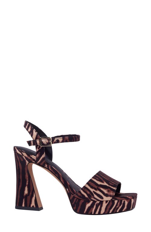 Katy Perry The Square Ankle Strap Platform Sandal In Brown