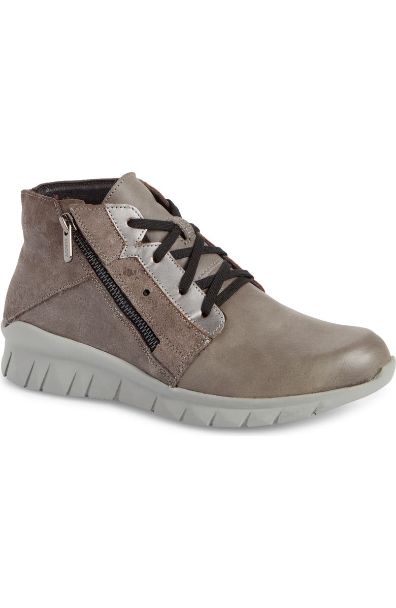 Naot Polaris High Top Sneaker, Main, color, Foggy Gray Leather