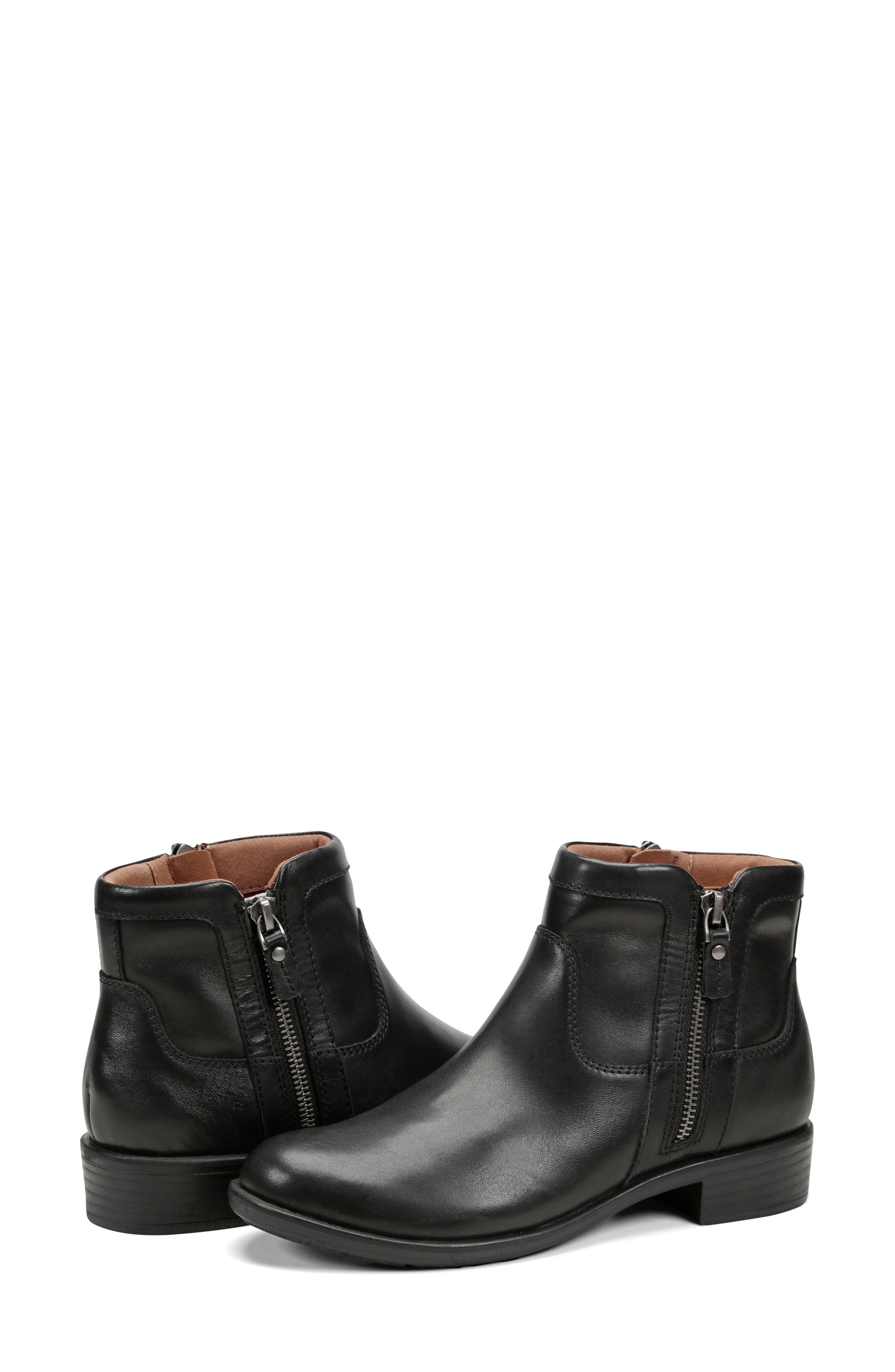 Rockport Cobb Hill Novela Block Heel Bootie, Alternate, color, Black