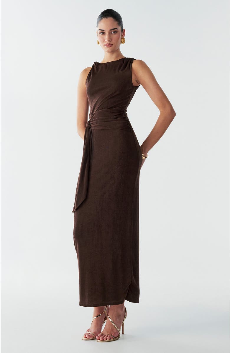 BWLDR Arnah Maxi Dress, Alternate, color, Chocolate