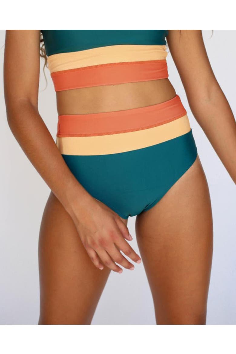 Colorblock Swim Bottom, Main, color, Atlantic