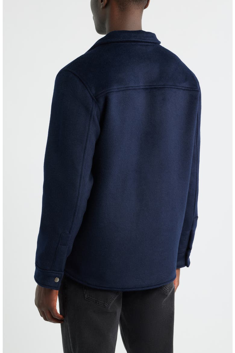 Wool Blend Shirt Jacket, Alternate, color, NAVY STILL
