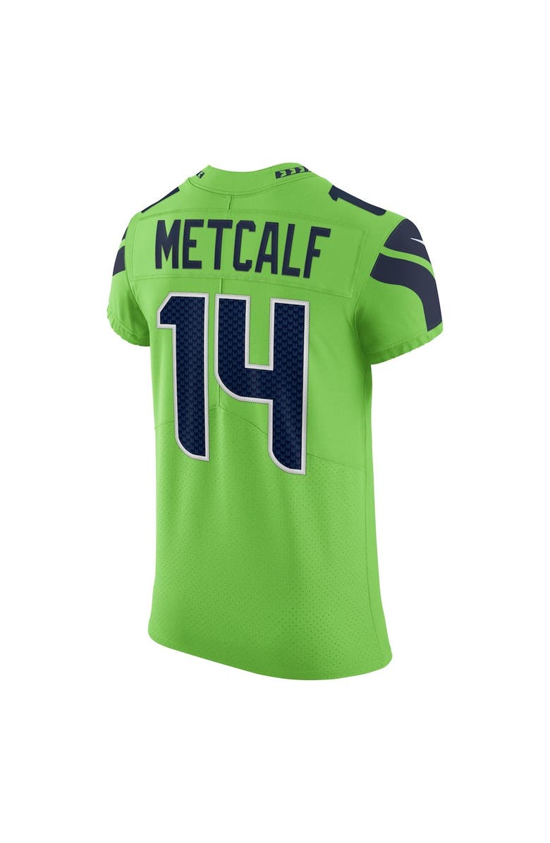 Nike Men's Nike DK Metcalf Neon Green Seattle Seahawks Alternate Vapor Elite Player Jersey, Alternate, color, 