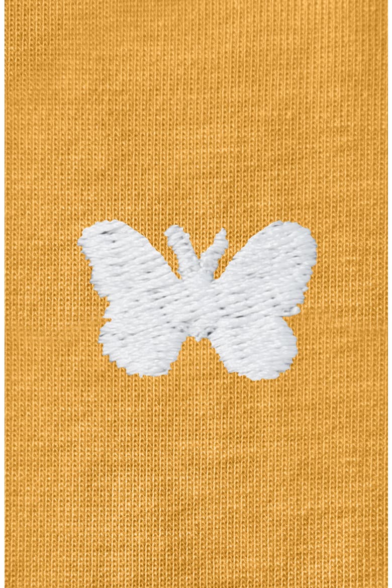 Womens Lil Butterfly Lightweight Jersey Tee, Alternate, color, Mustard