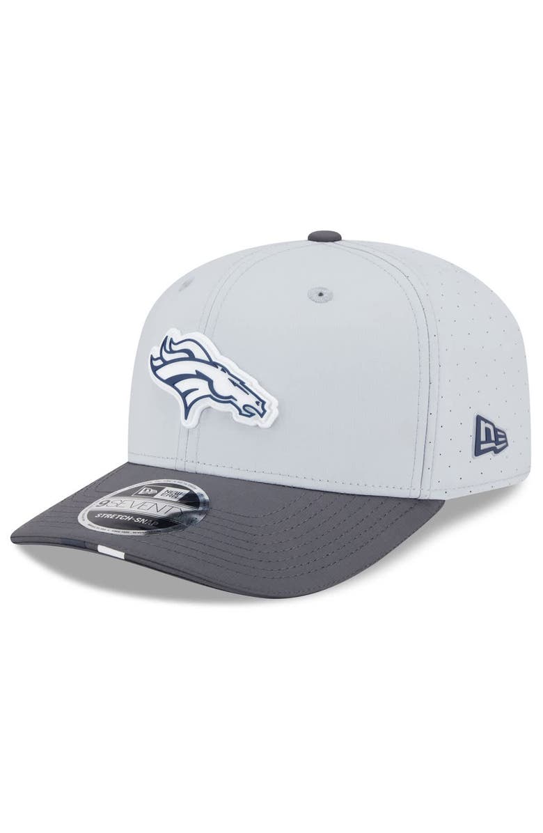 New Era Men's New Era  Gray/Graphite Denver Broncos 2025 NFL Training Camp 9SEVENTY Adjustable Hat, Main, color, 