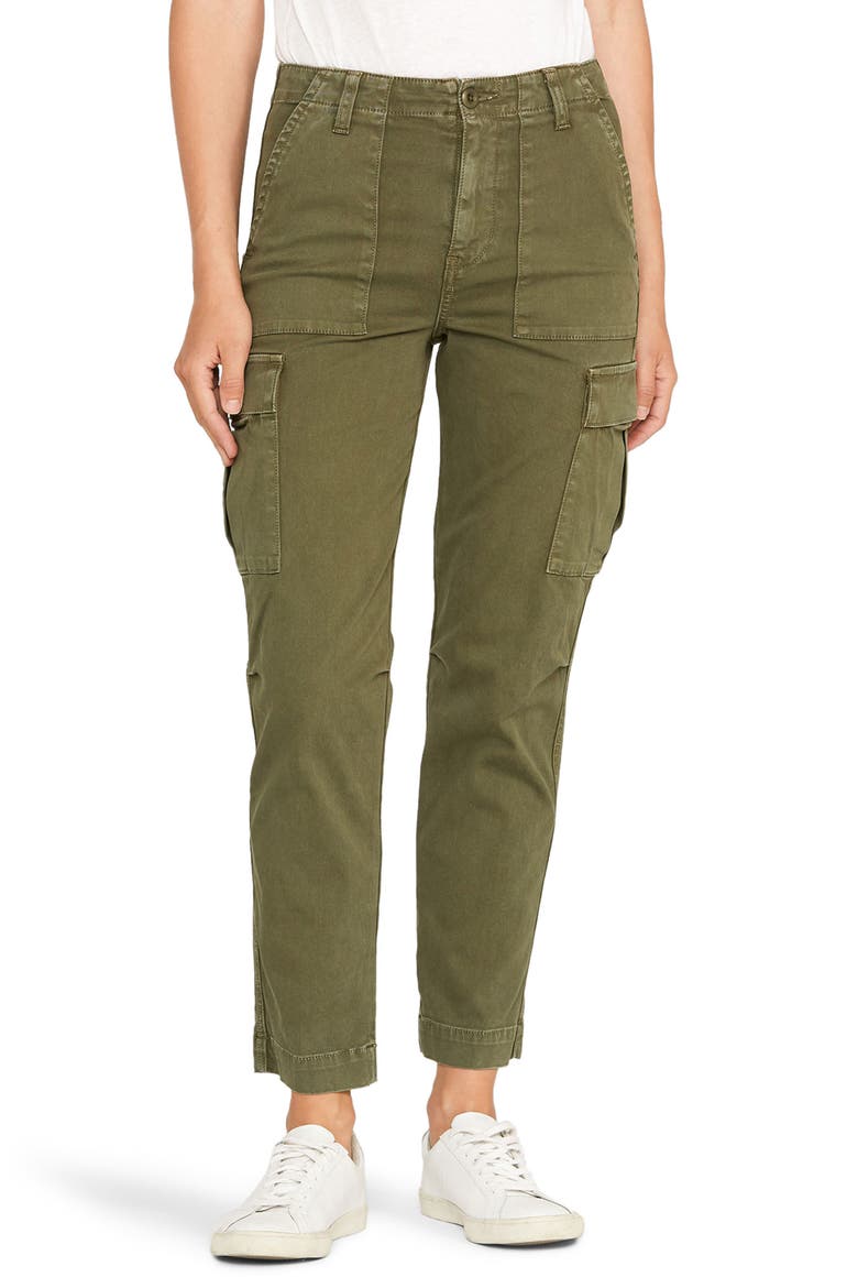 Classic High Waist Cargo Pants, Main, color, WASHED TROOP