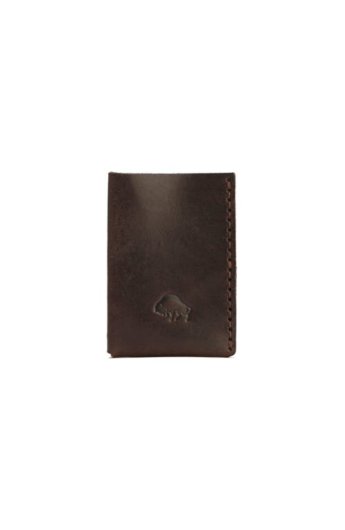 Ezra Arthur Minimalist Card Holder Wallet In Malbec