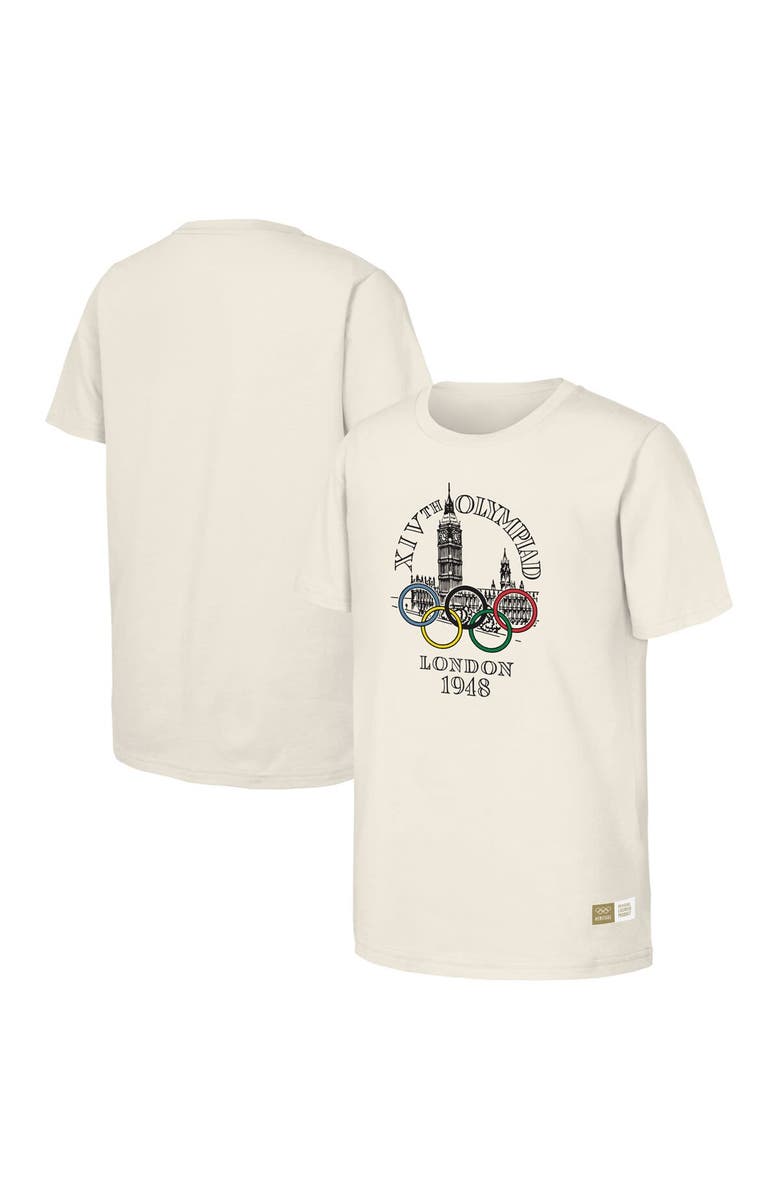 Outerstuff Men's  Natural 1948 London Games Olympic Heritage T-Shirt, Main, color, Natural