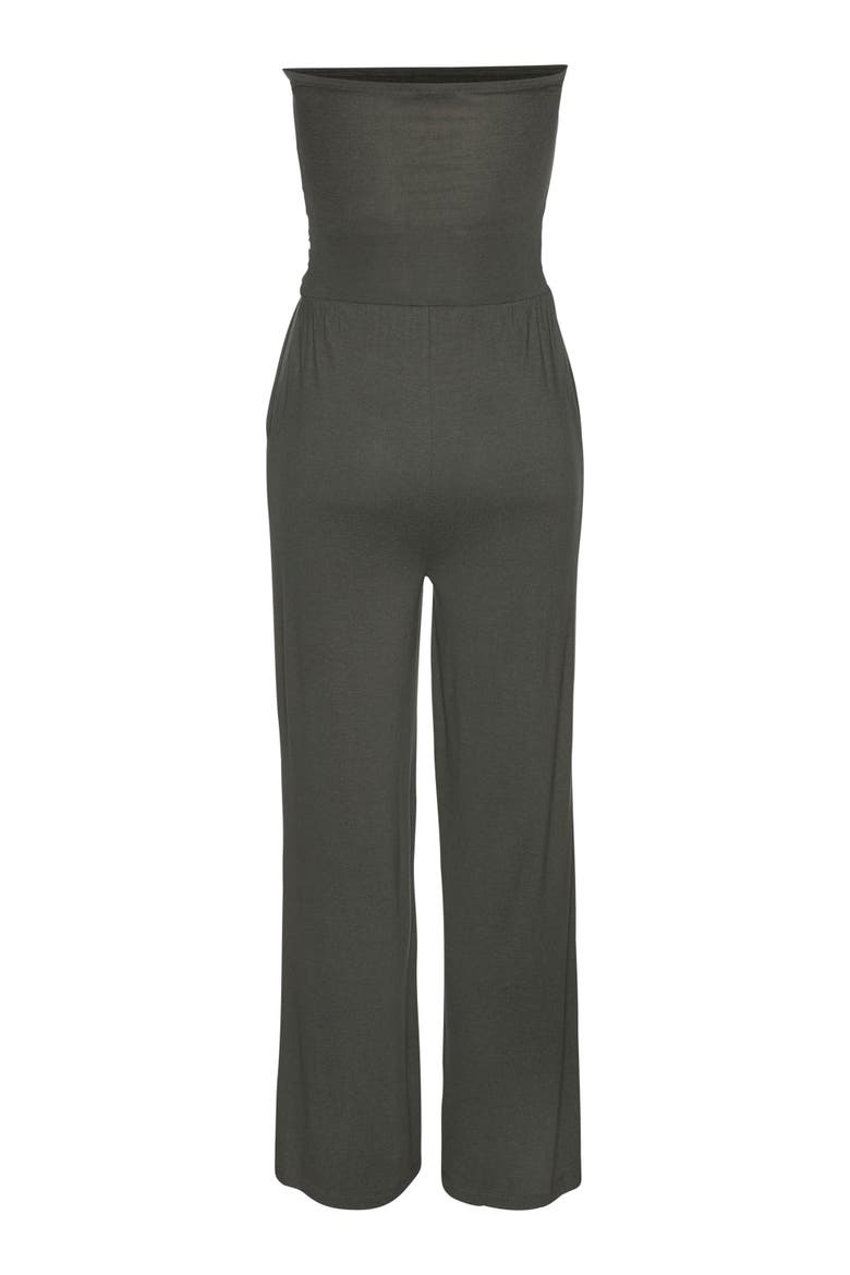 Strapless Jumpsuit, Alternate, color, Olive