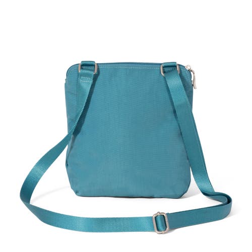 Baggallini Coastal Flip Lock Mini Crossbody In Seaside Blue