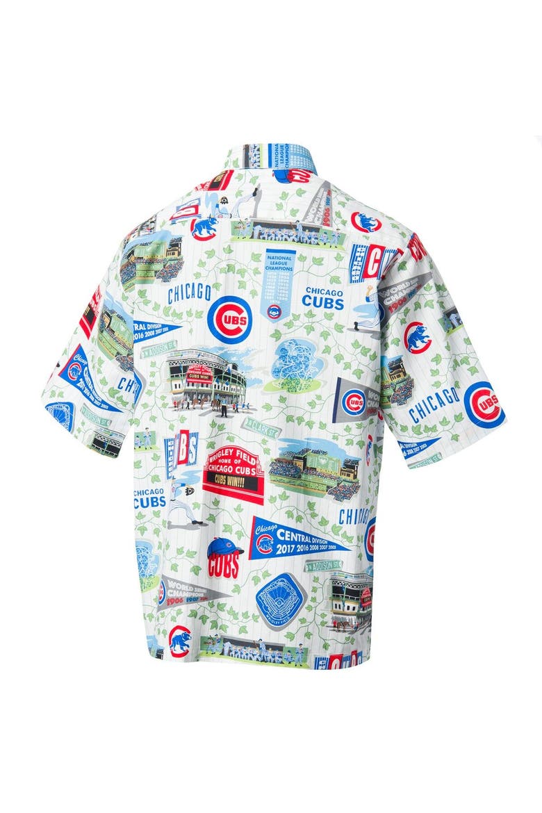 Chicago Cubs Reyn Spooner Scenic Button-Up Shirt - White, Alternate, color, White