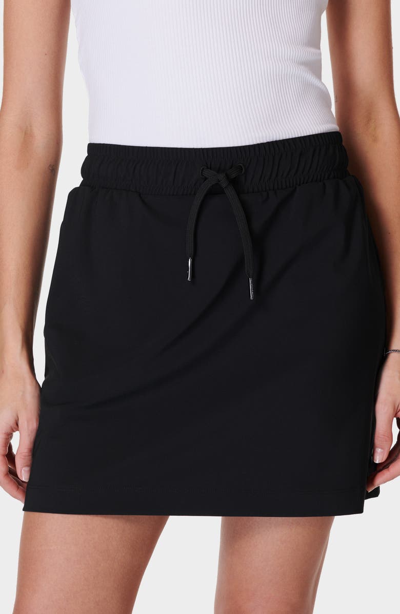 Sweaty Betty Explorer Miniskirt, Main, color, Black