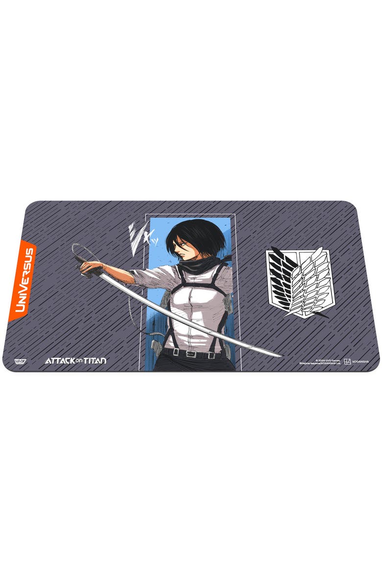 Attack On Titan Battle For Humanity Mikasa Ackerman Playmat, Alternate, color, Multicolored