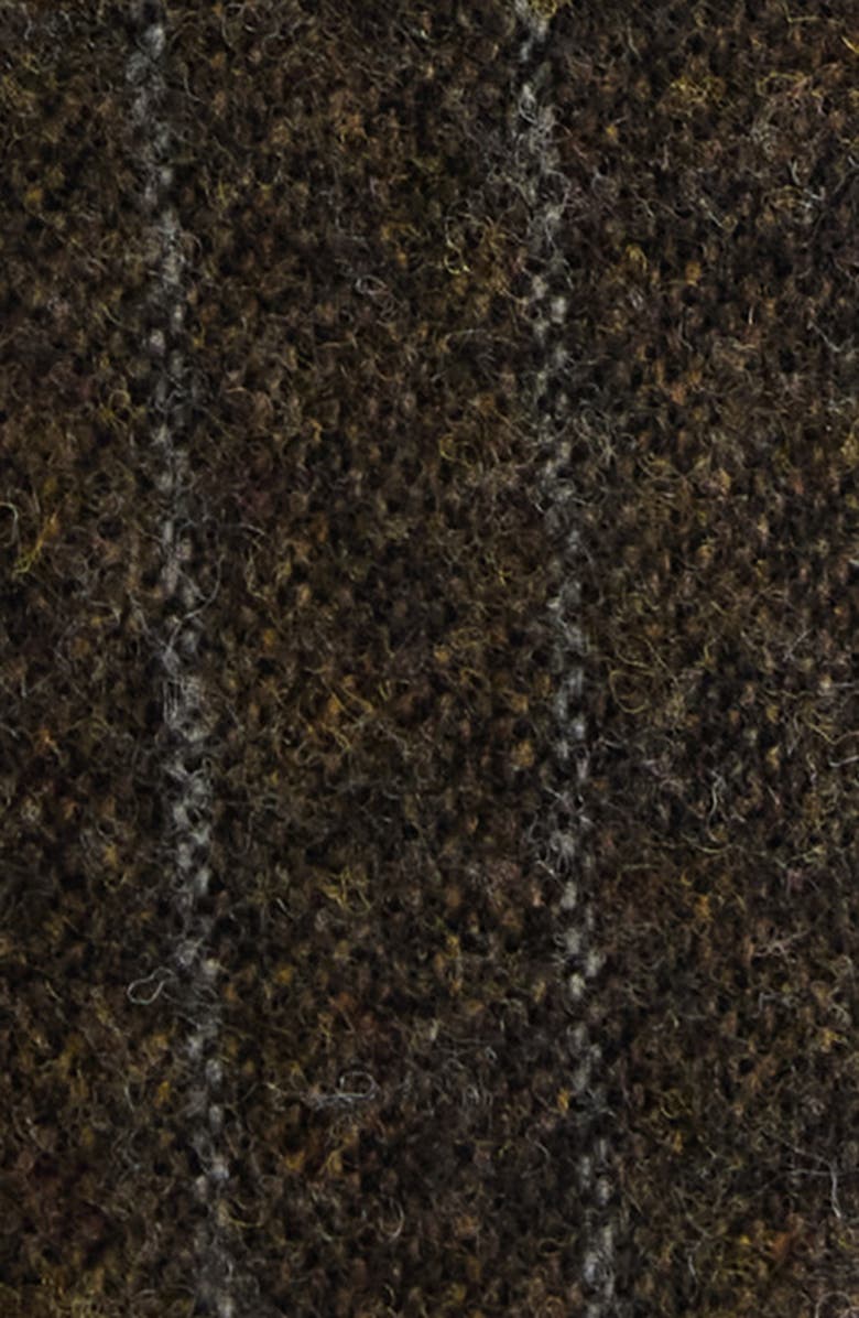 Isabel Marant Lisetta Pinstripe Pleated Wide Leg Wool Blend Trousers, Alternate, color, Dark Khaki