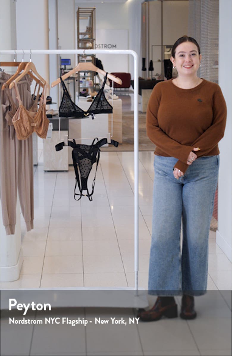 Heart Bralette & Open Back Panties Set, sales video thumbnail