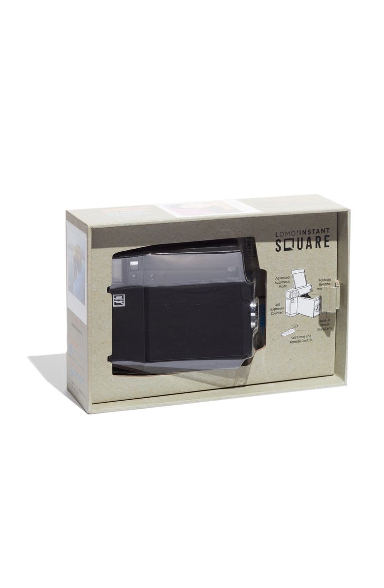 Lomography Lomo'Instant Square Glass Black Edition Instant Camera, Alternate, color, 