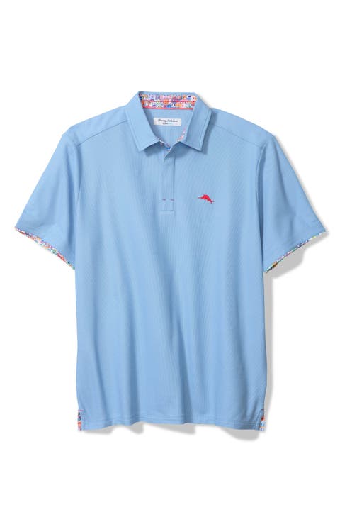 Amalfi Views Five O'Clock IslandZone® Piqué Performance Polo (Big & Tall)