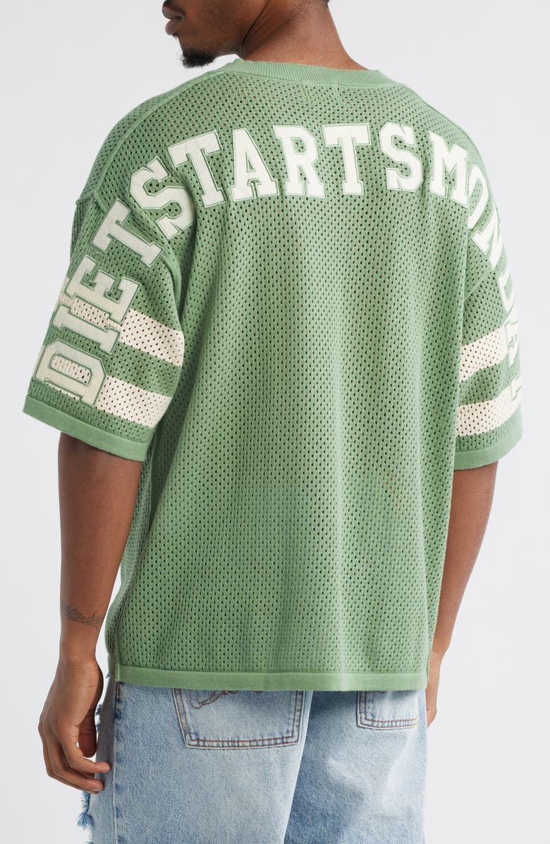 DIET STARTS MONDAY '84 Mesh Cotton Appliqué Jersey, Alternate, color, 