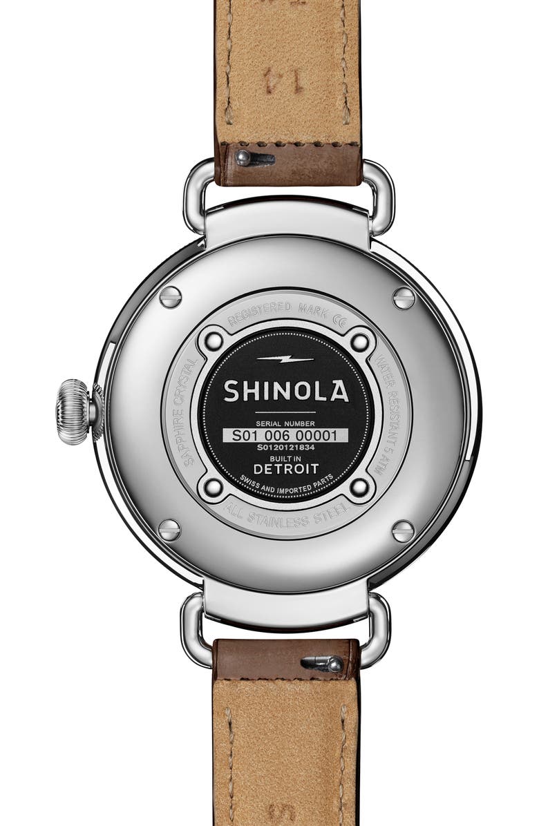 Shinola The Canfield Alligator Strap Watch, 38mm, Alternate, color, 