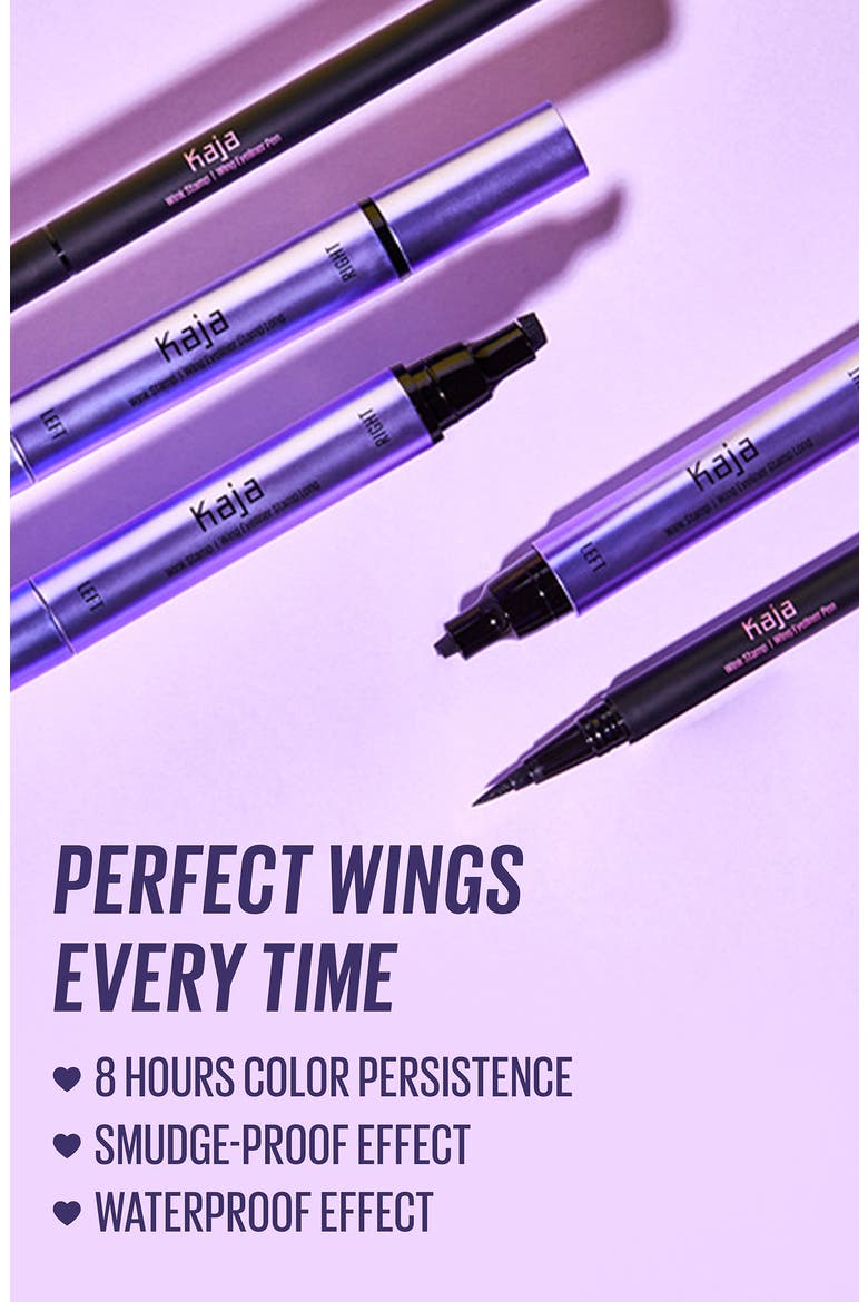 Wink Long Winged Eyeliner Stamp & Eyeliner Pen Set, Alternate, color, BLACK