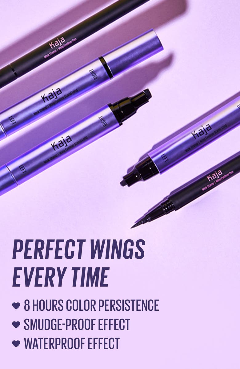 Kaja Wink Long Winged Eyeliner Stamp & Eyeliner Pen Set, Alternate, color, Black