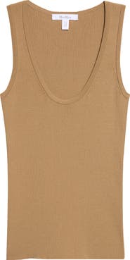 Max Mara Scoop Neck Ribbed Sweater Tank