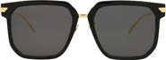 Bottega Veneta 57mm Square Sunglasses