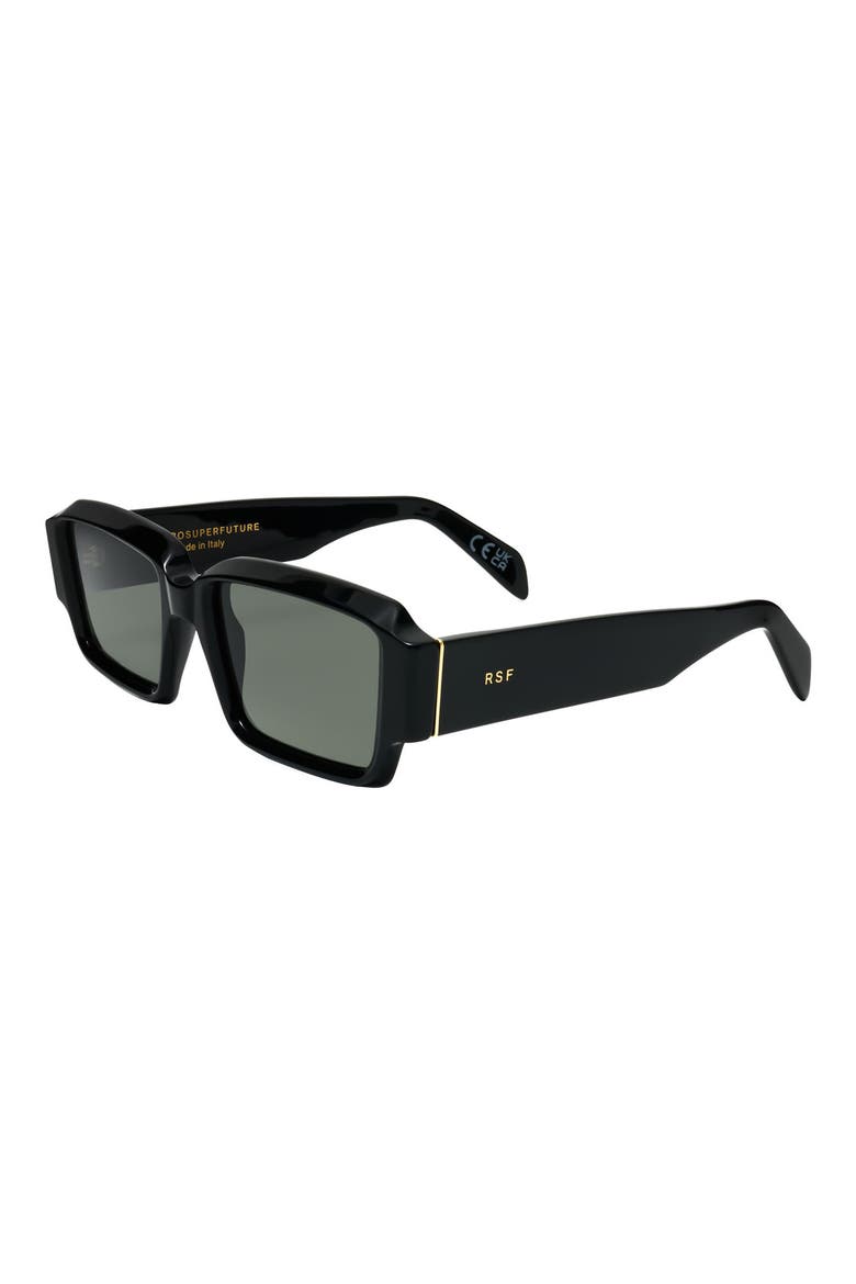 54mm Square Sunglasses, Alternate, color, BLACK
