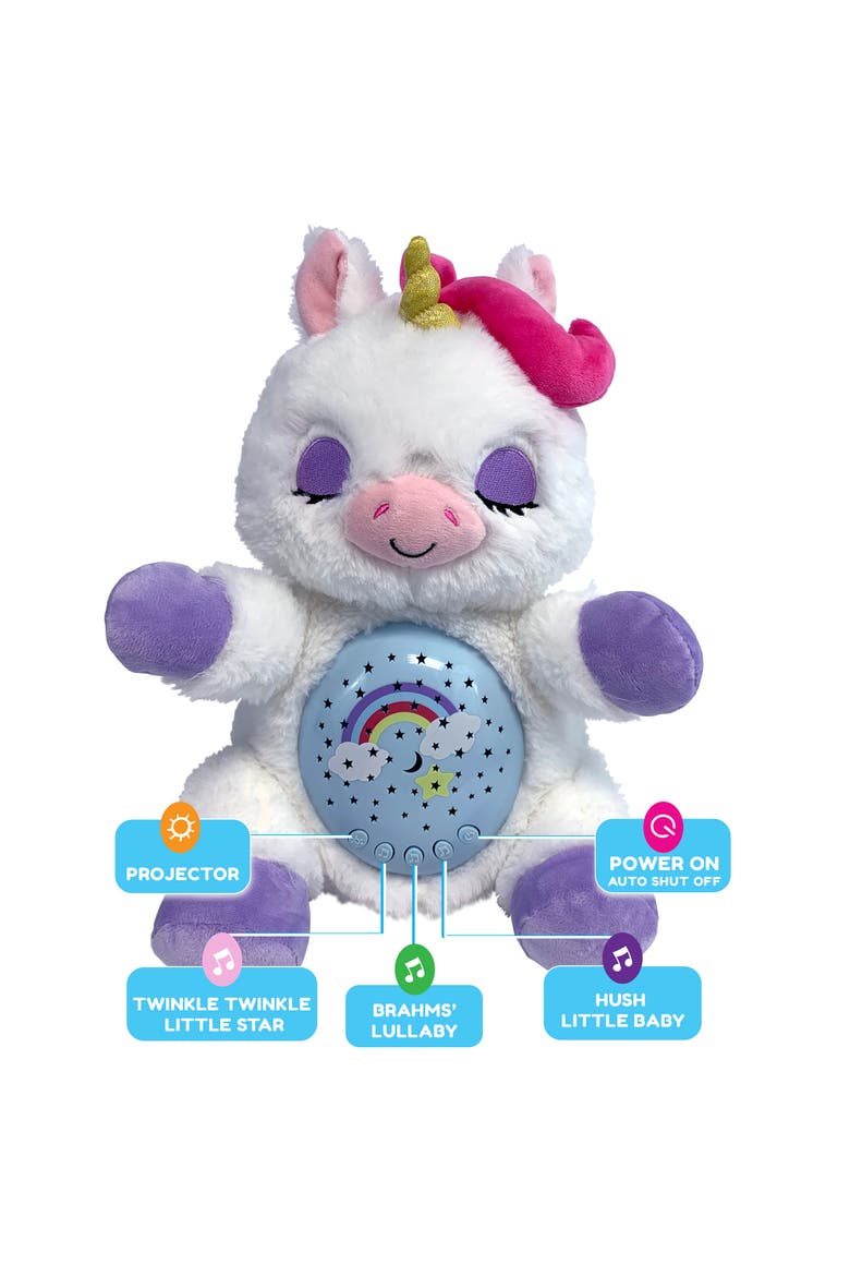 Lullabrites Sweet Dreams Unicorn Animal Plush, Alternate, color, Multicolored