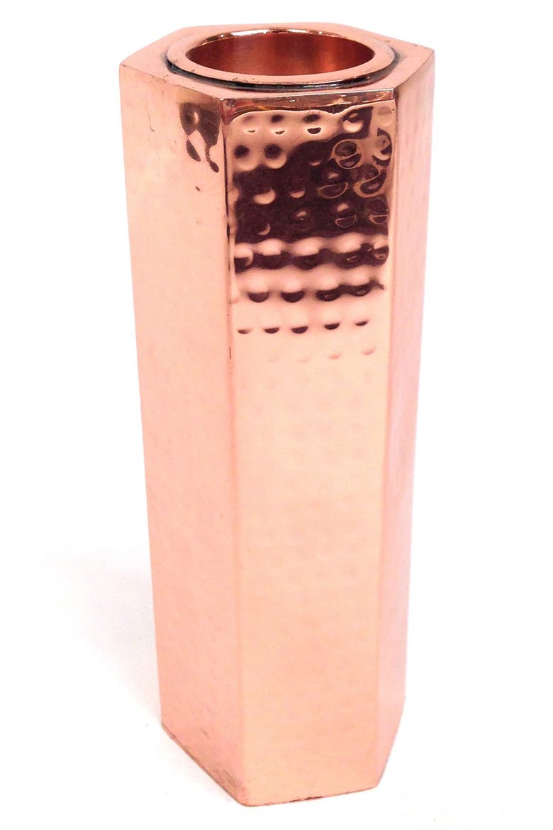 Hammered Candle Holders, Alternate, color, COPPER