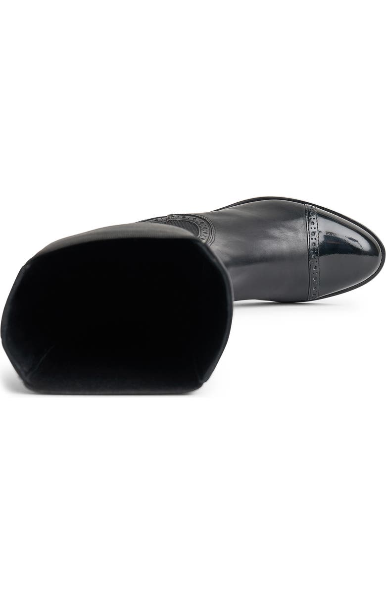 The Office of Angela Scott Ms. Brigitte Leather Boot, Alternate, color, Black