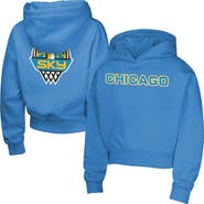 Outerstuff Girls Youth Light Blue Chicago Sky Top Closer Fashion Pullover Hoodie