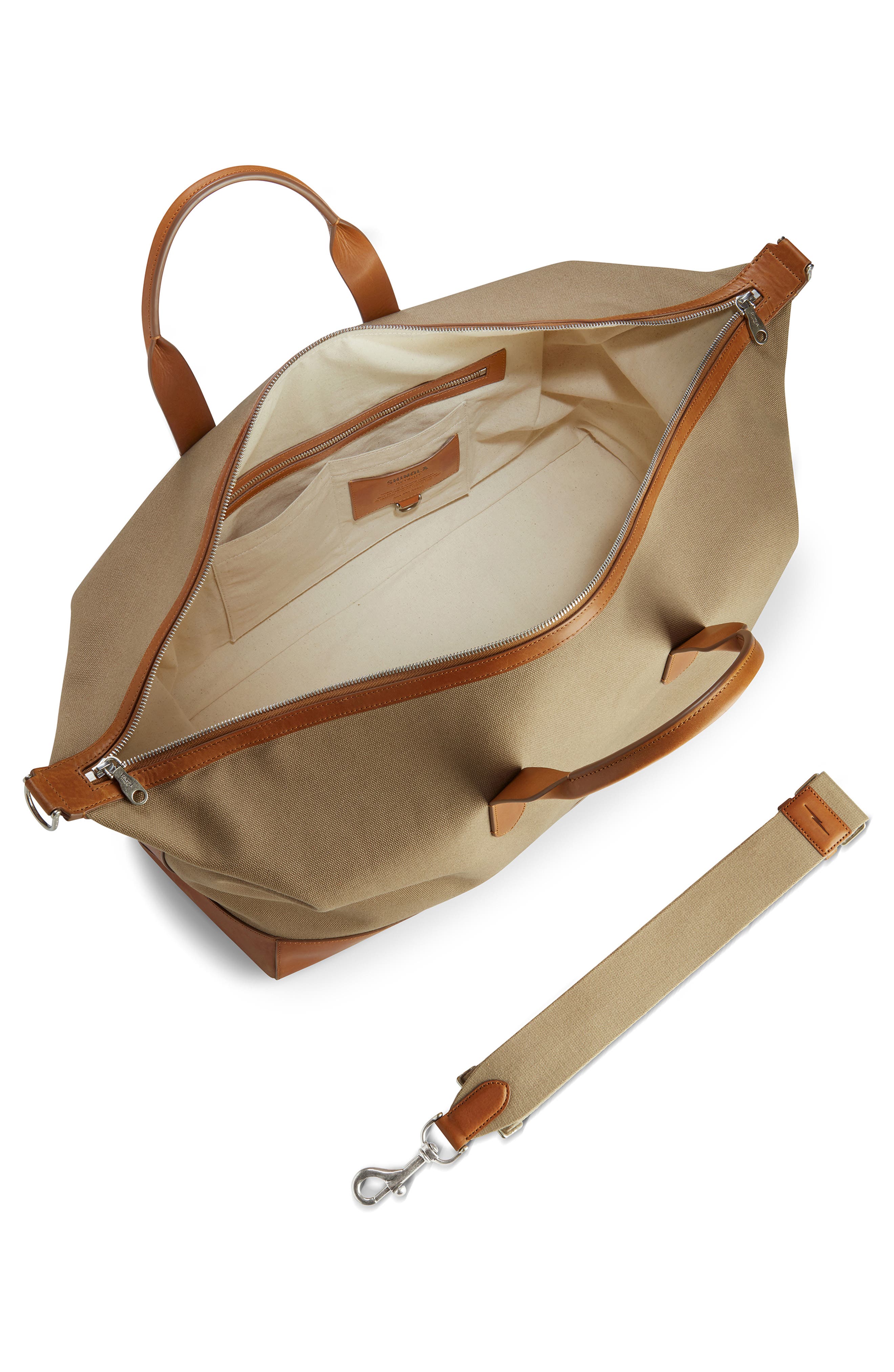 Shinola Canfield Classic Canvas Duffle Bag, Alternate, color, 