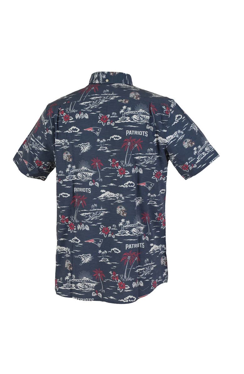 Reyn Spooner Men's Reyn Spooner Navy New England Patriots Kekai Performance Button-Down Shirt, Alternate, color, Navy