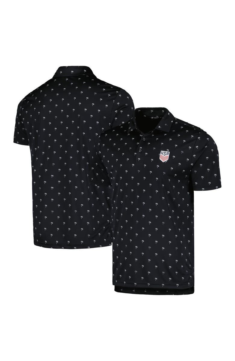 LEVELWEAR Men's Levelwear Black USMNT Groove Performance Polo, Main, color, Black