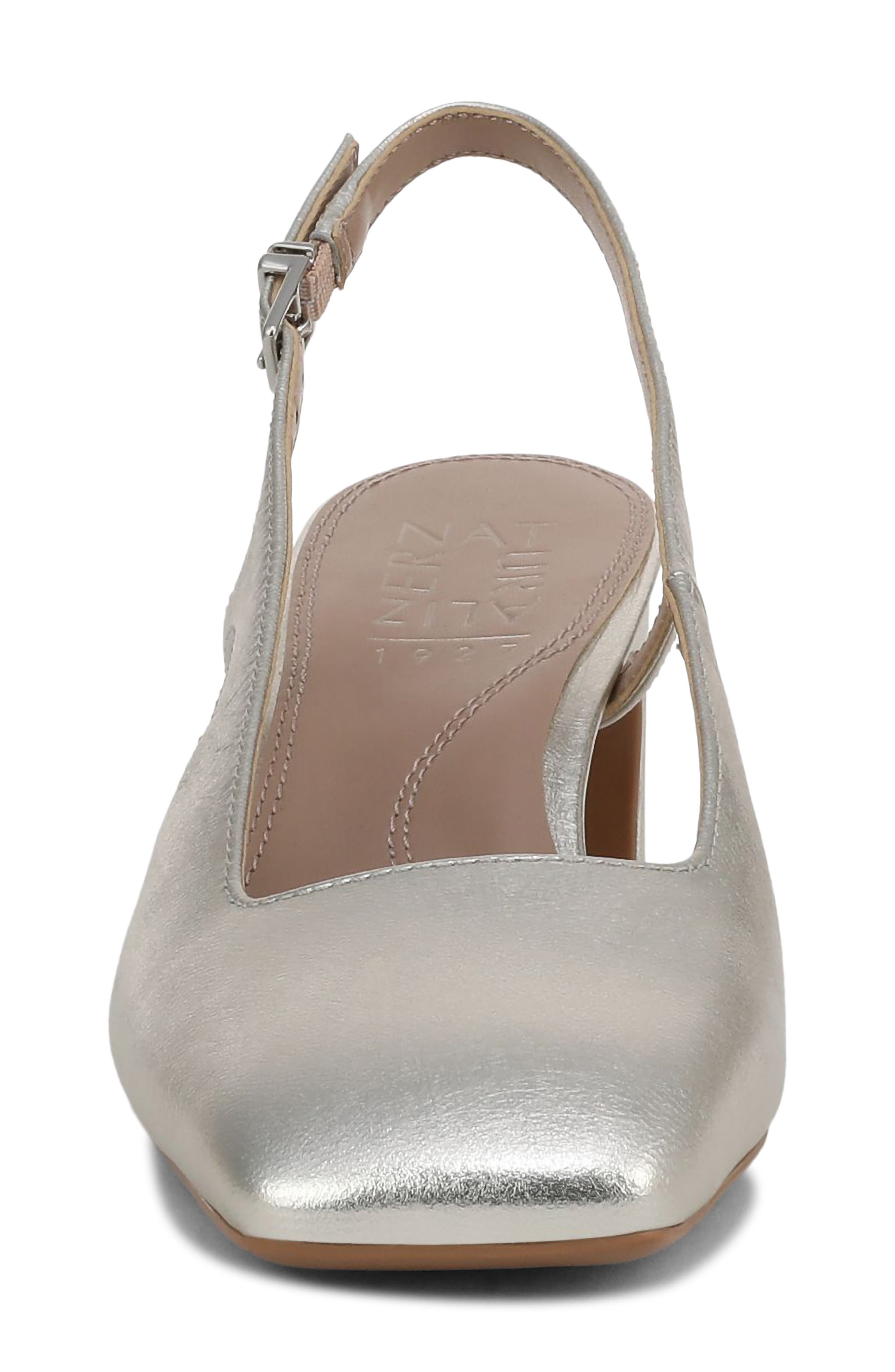 Naturalizer Carmen Slingback Pump, Alternate, color, Silver Sand