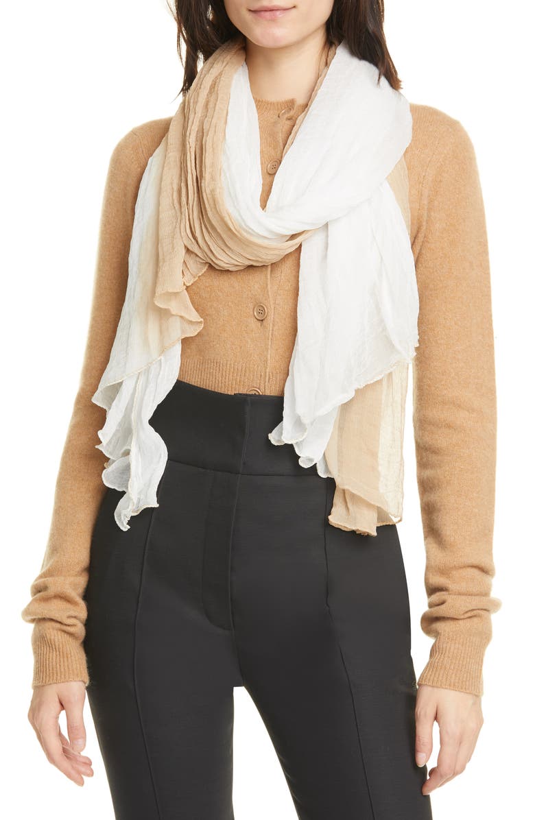 Max Mara Beira Bicolor Silk Scarf, Alternate, color, 