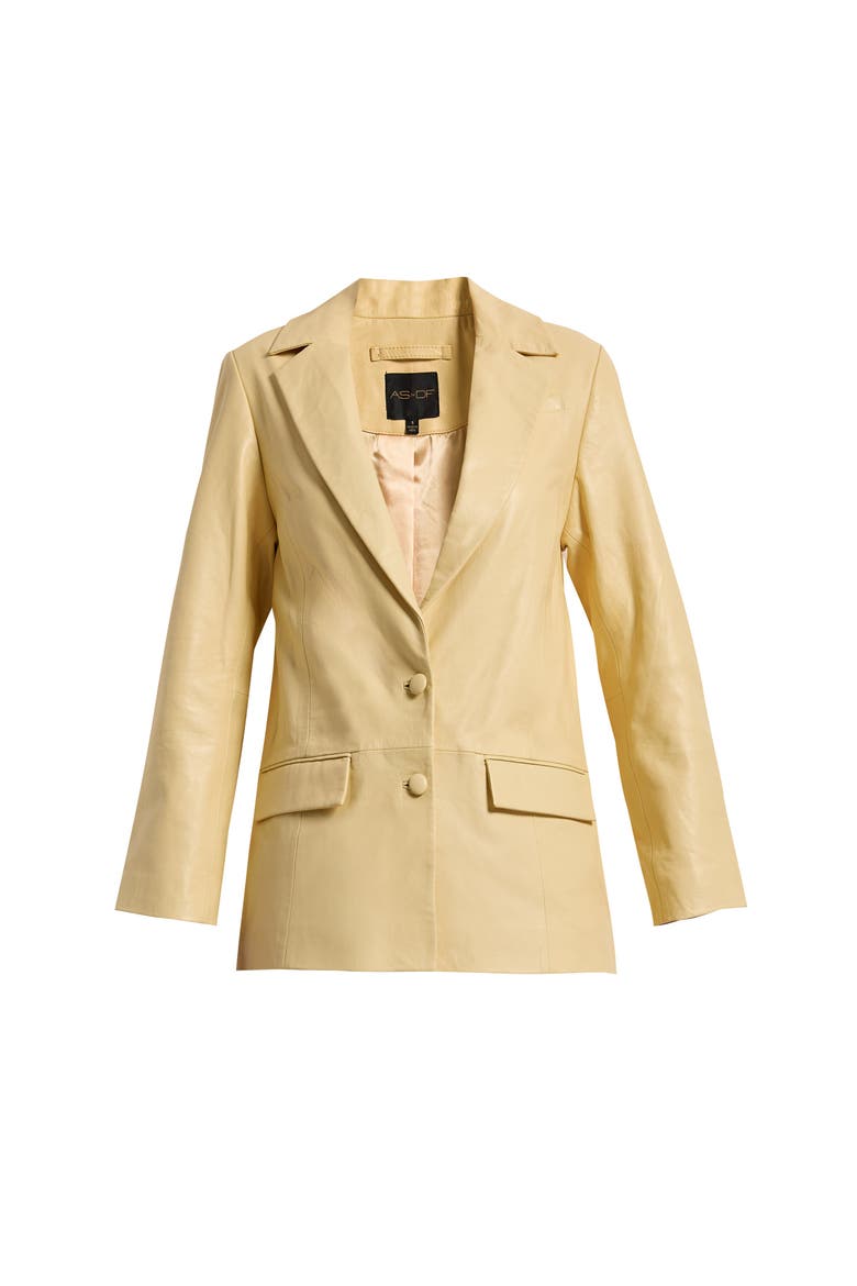 Willow Upcycled Leather Blazer, Alternate, color, MAUVE