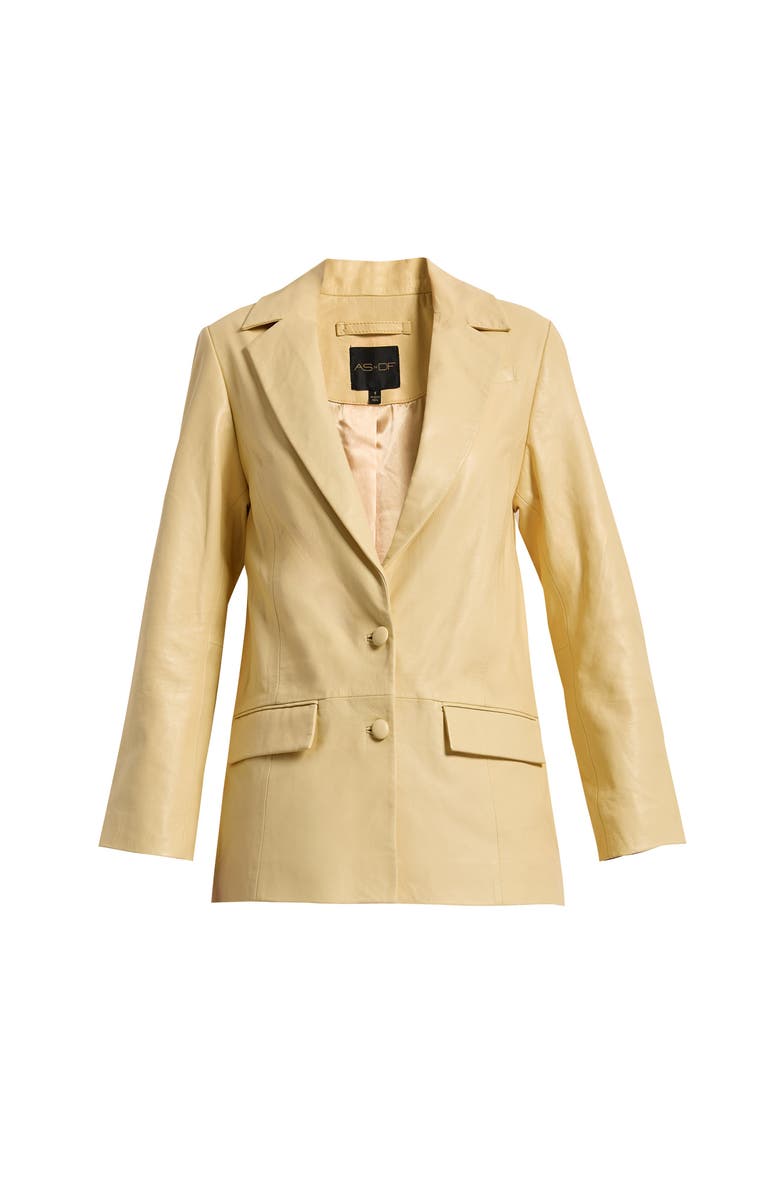 AS by DF Willow Upcycled Leather Blazer, Alternate, color, Mauve