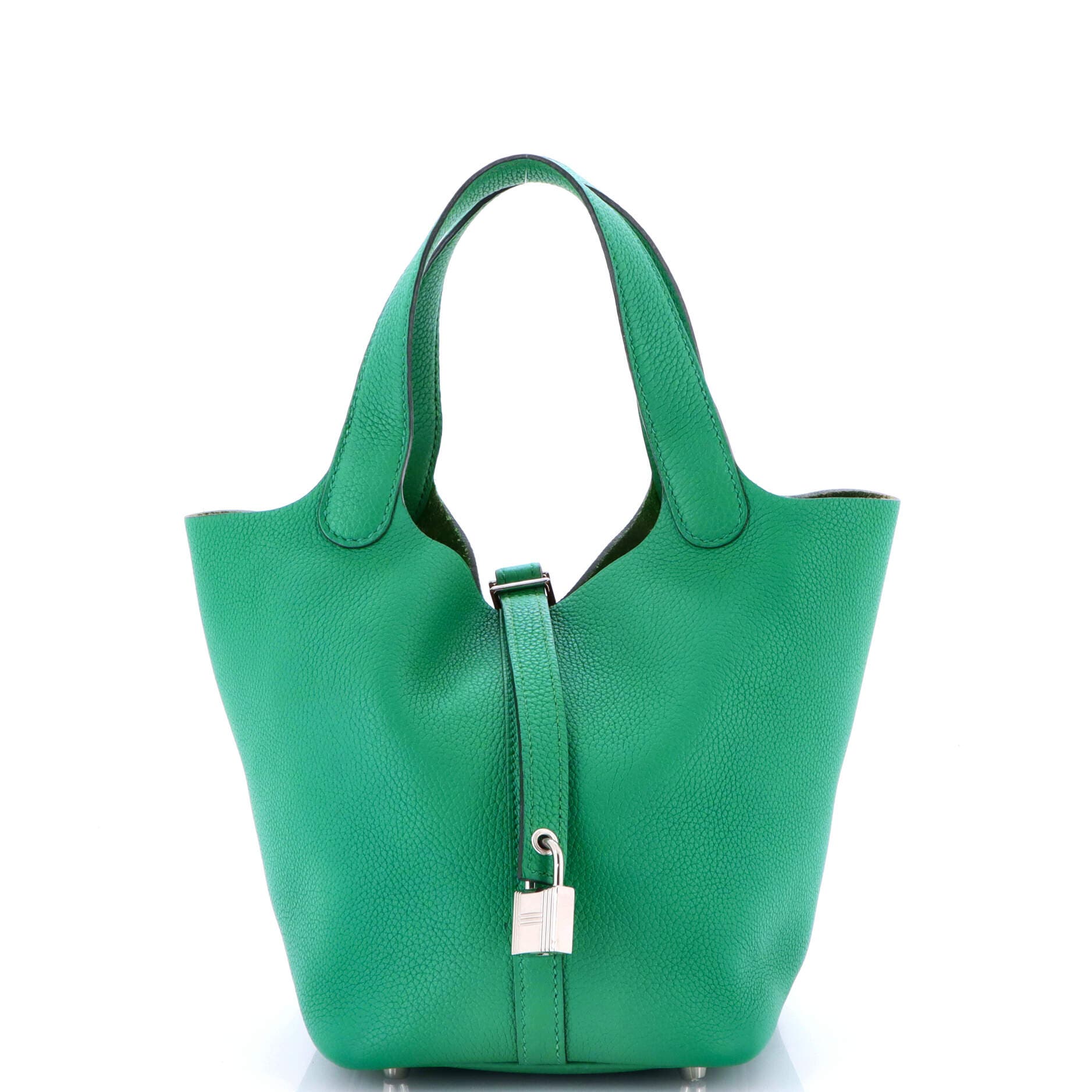 Pre-Owned Hermes Picotin Lock Bag Maurice PM, Main, color, Vert Jade
